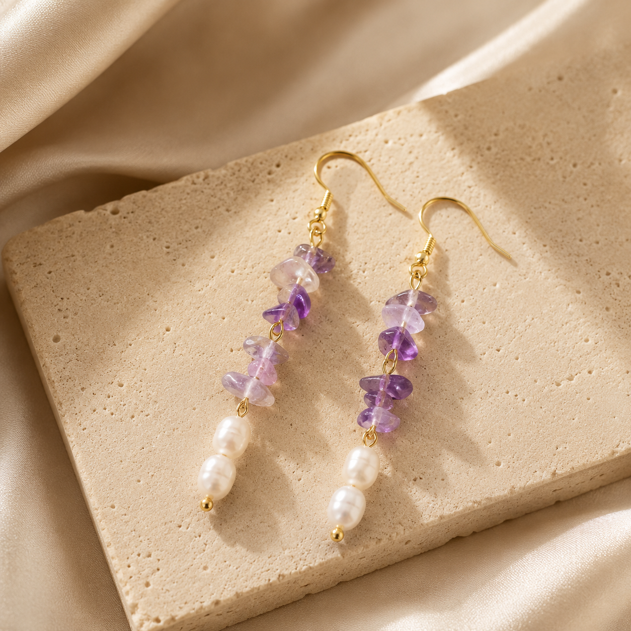 Amethyst Bloom Earrings