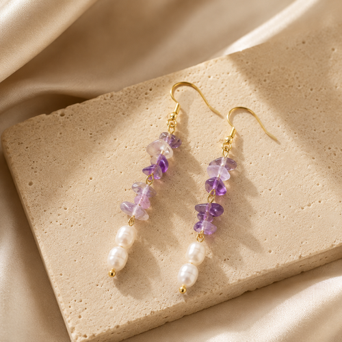 Amethyst Bloom Earrings